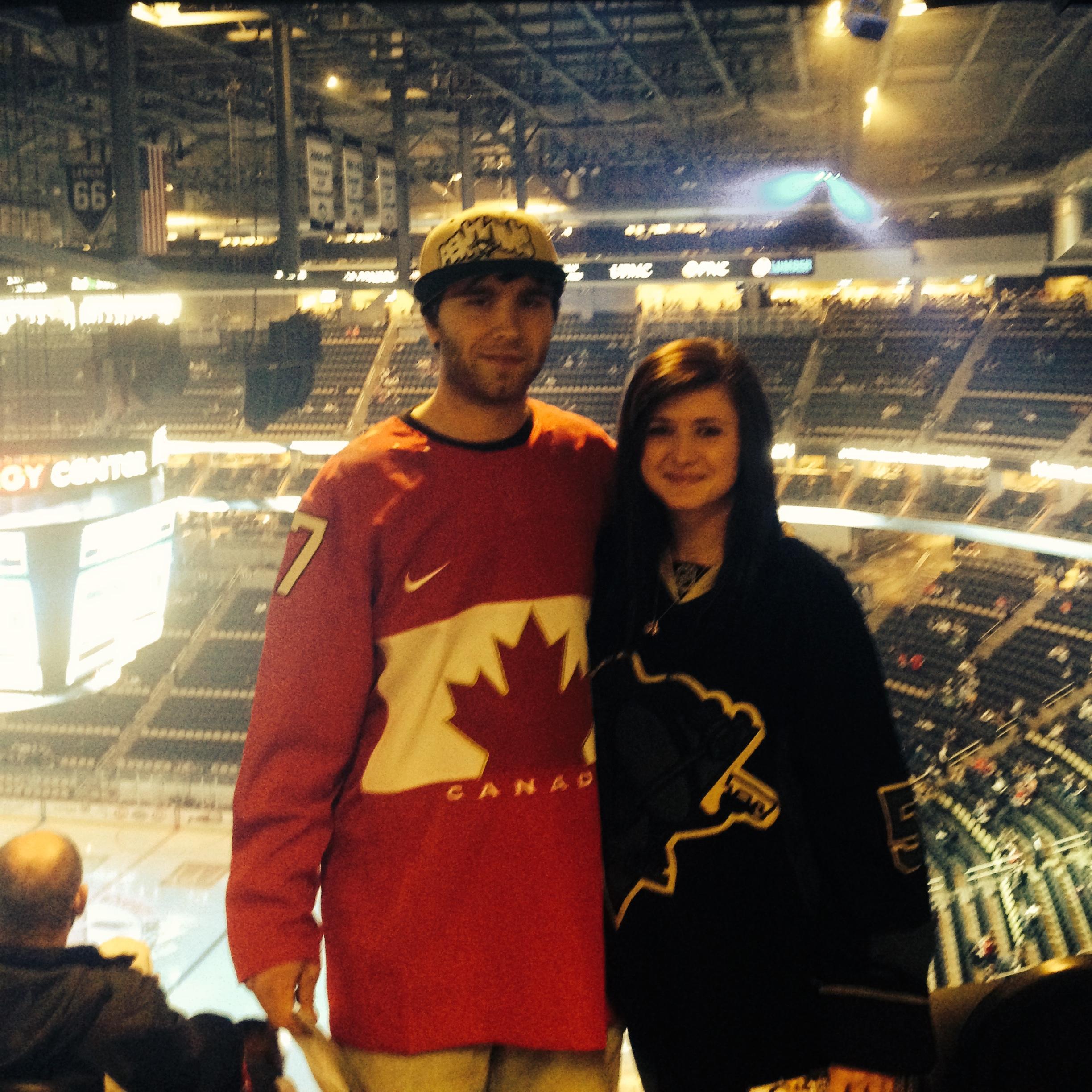 Of course he takes me to penguins games!