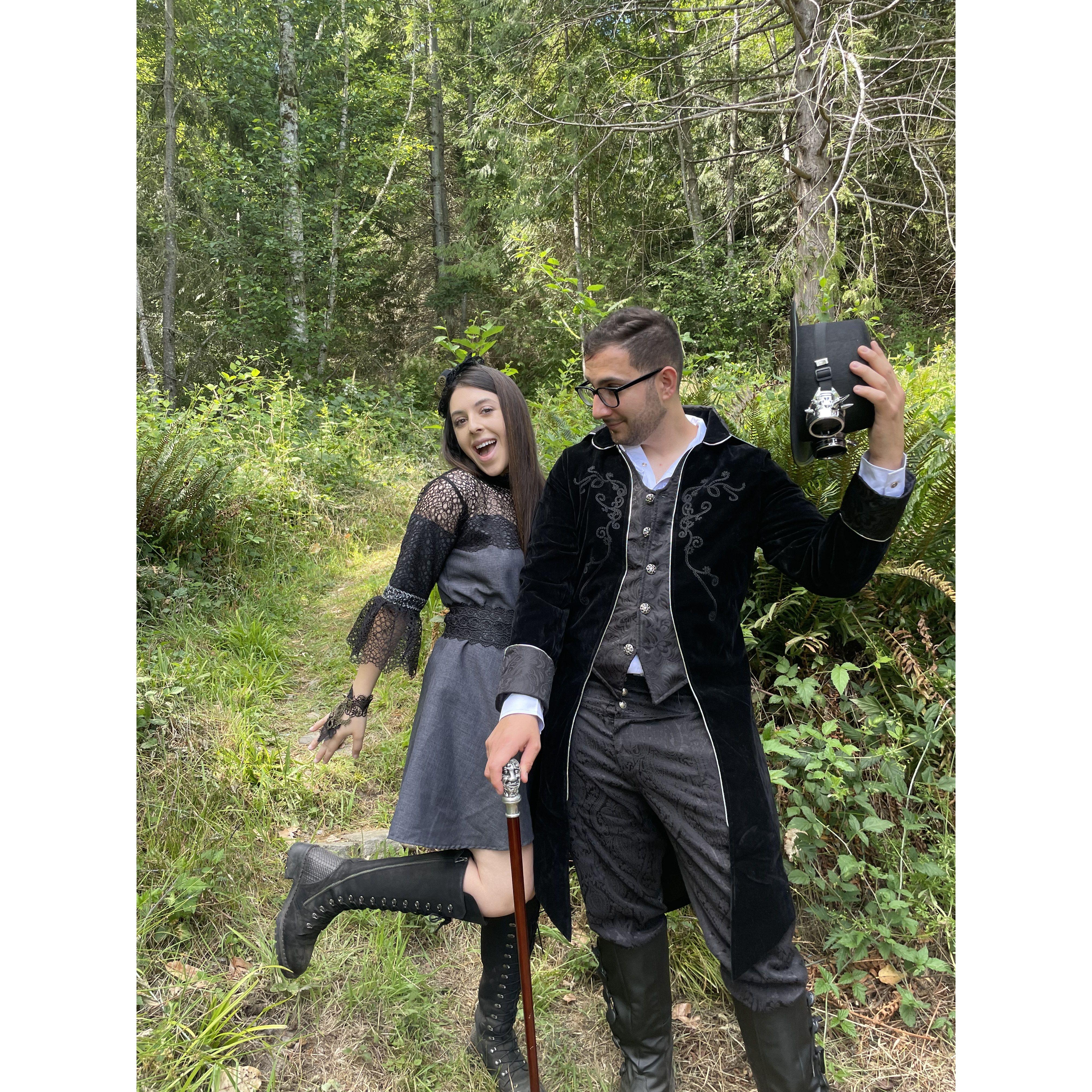 Steam punk wedding fun