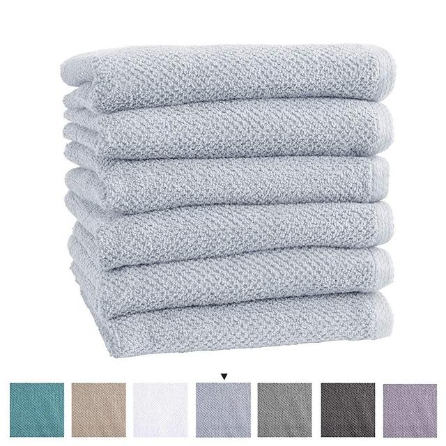 Great Bay Home 100% Cotton Quick-Dry Bath Towel Set (30 x 52 inches) Highly  Absorbent, Textured Popcorn Weave Bath Towels. Acacia Collection (Set of