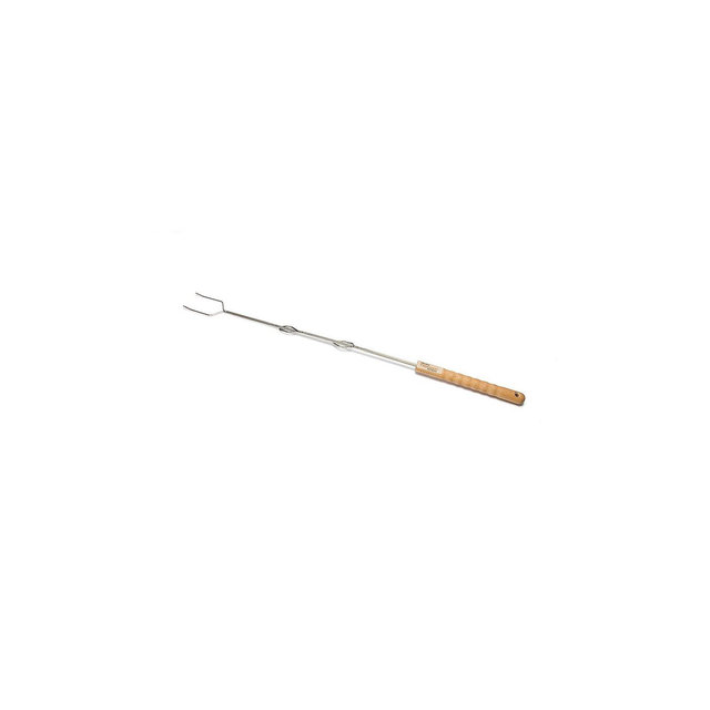 Petromax Campfire Roasting Stick Skewer with Adjustable Handle Straight Prongs LS1, Extends up to 36 inches
