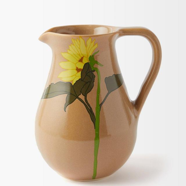 Sunflower stoneware jug