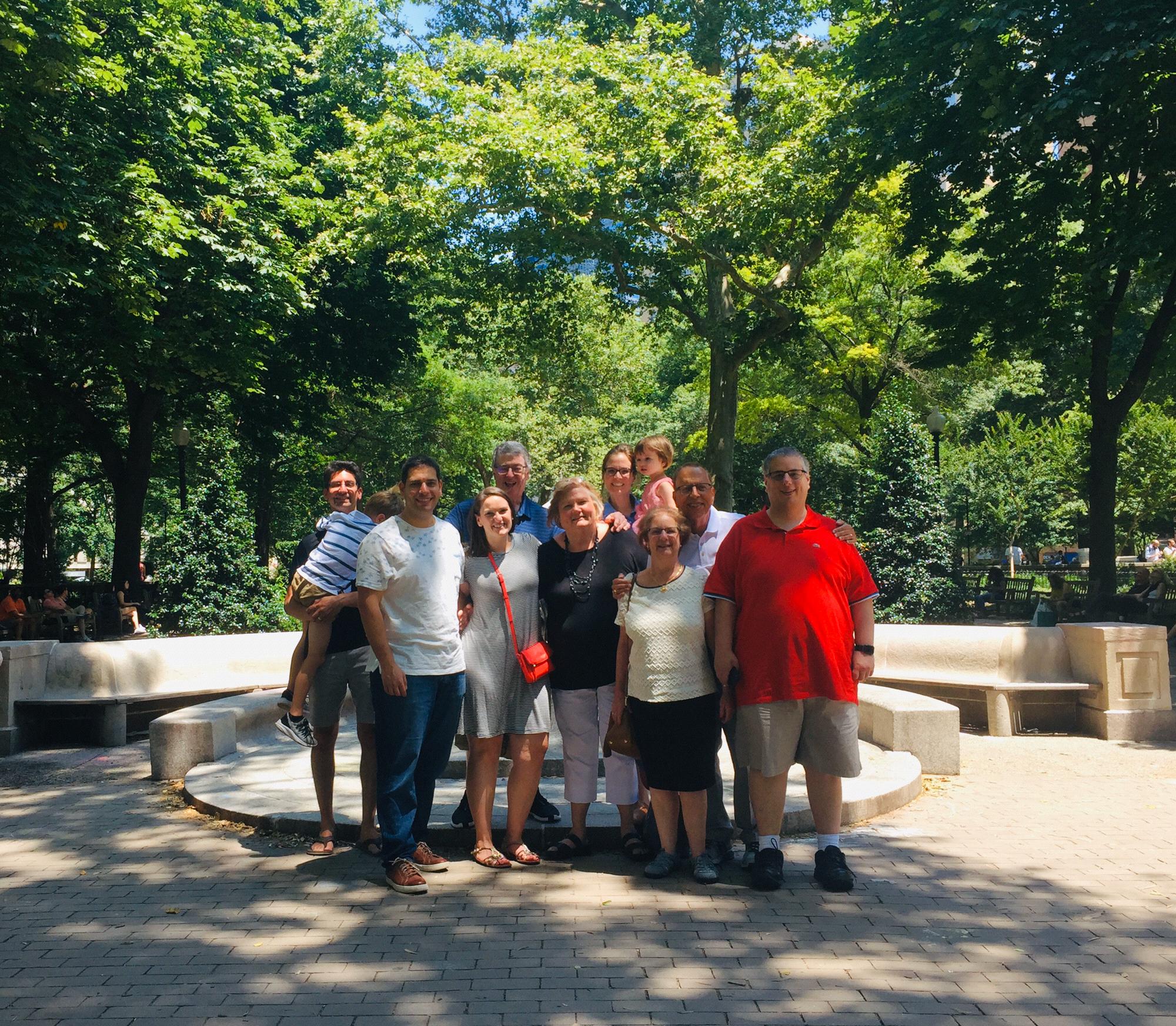 Engagement weekend in Rittenhouse Square, Philadelphia