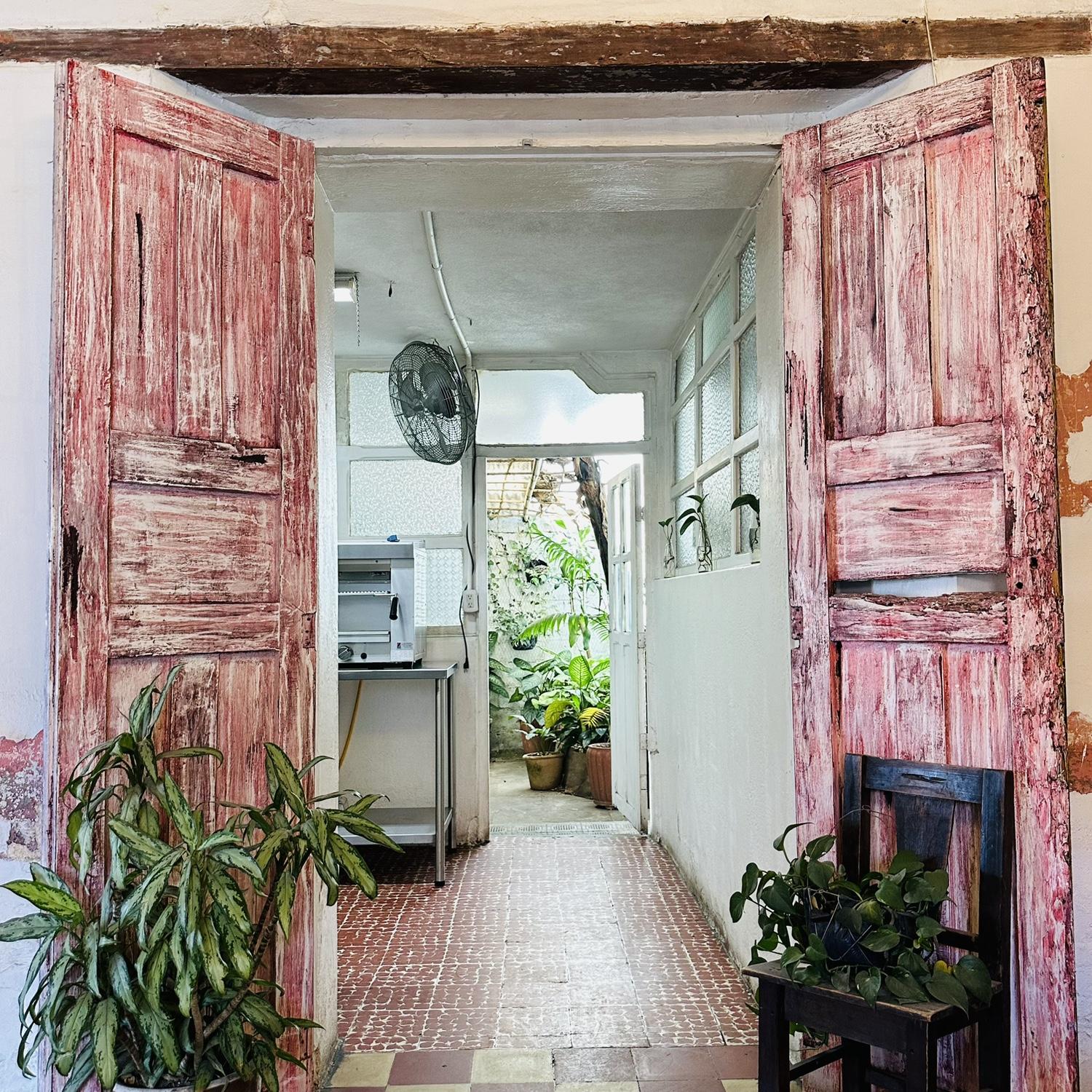 Views from inside Y Tu Piña También restaurant.