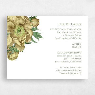 Yellow Wedding Enclosure - Sparrow