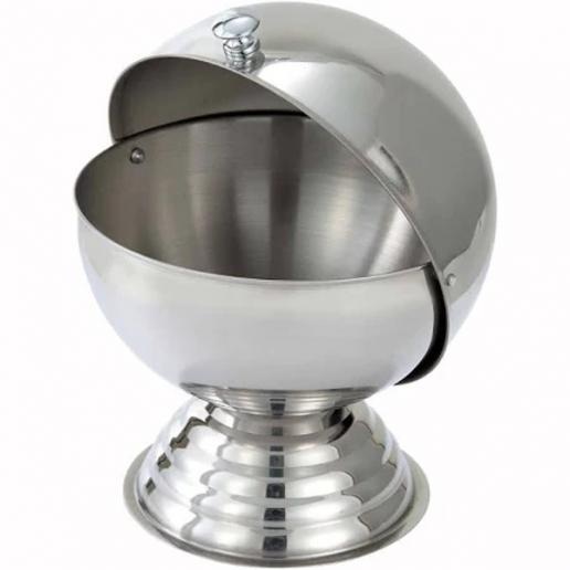 The ODEON Stainless Steel 20 Oz. Vintage Sugar Bowl