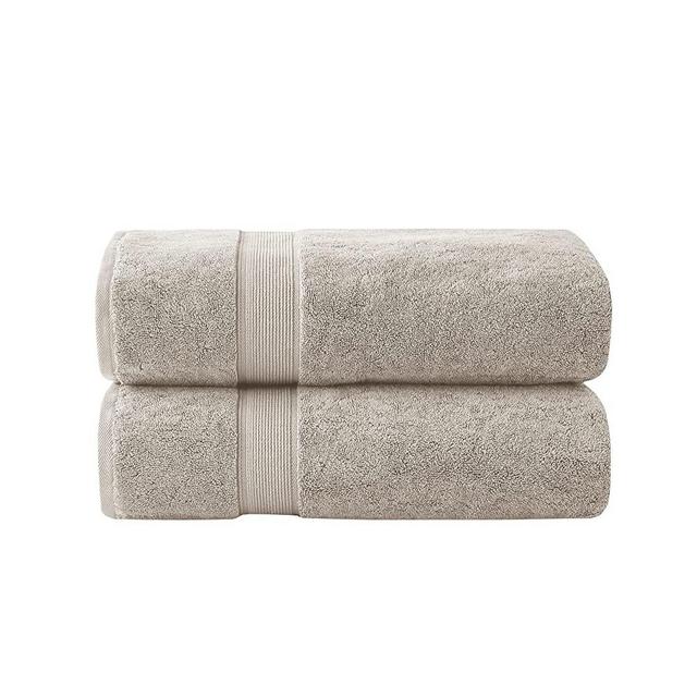 Madison Park Signature 800GSM 100% Cotton Luxurious Bath Towel Set Highly Absorbent, Quick Dry, Hotel & Spa Quality for Bathroom, 34" x 68", Natural 2 Piece