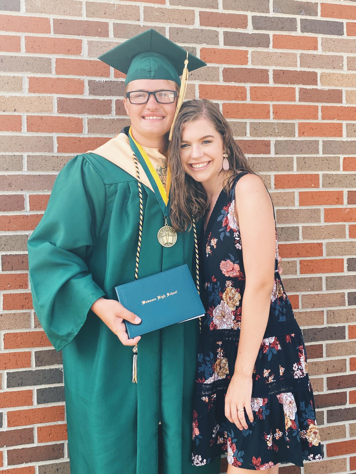Josh's Graduation!! We were so happy that we were able to both have an actual graduation amidst the unknown of covid at this time. July 18, 2020
