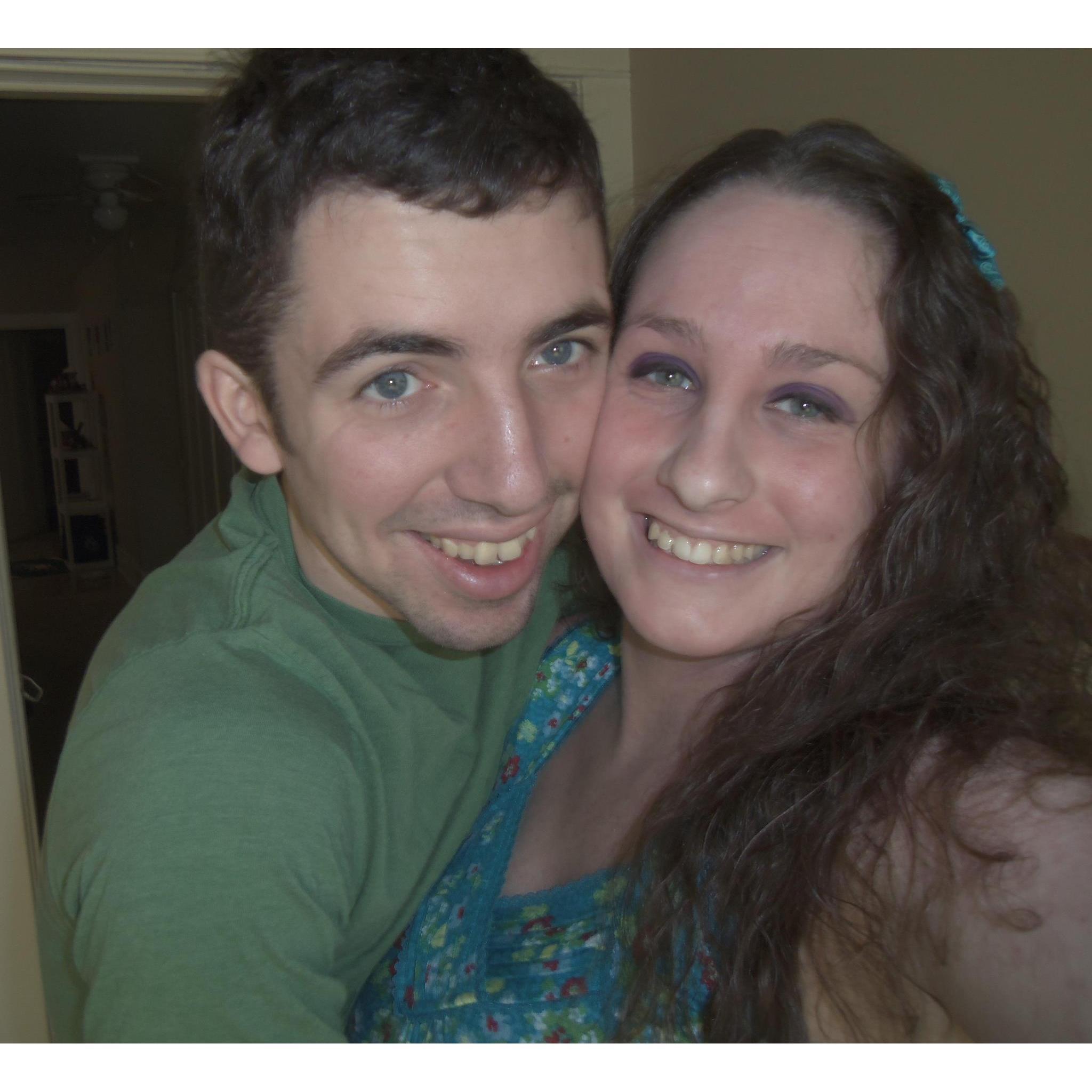 October 2011 - Forrest & Olivia in their first Apartment together in Erie, PA