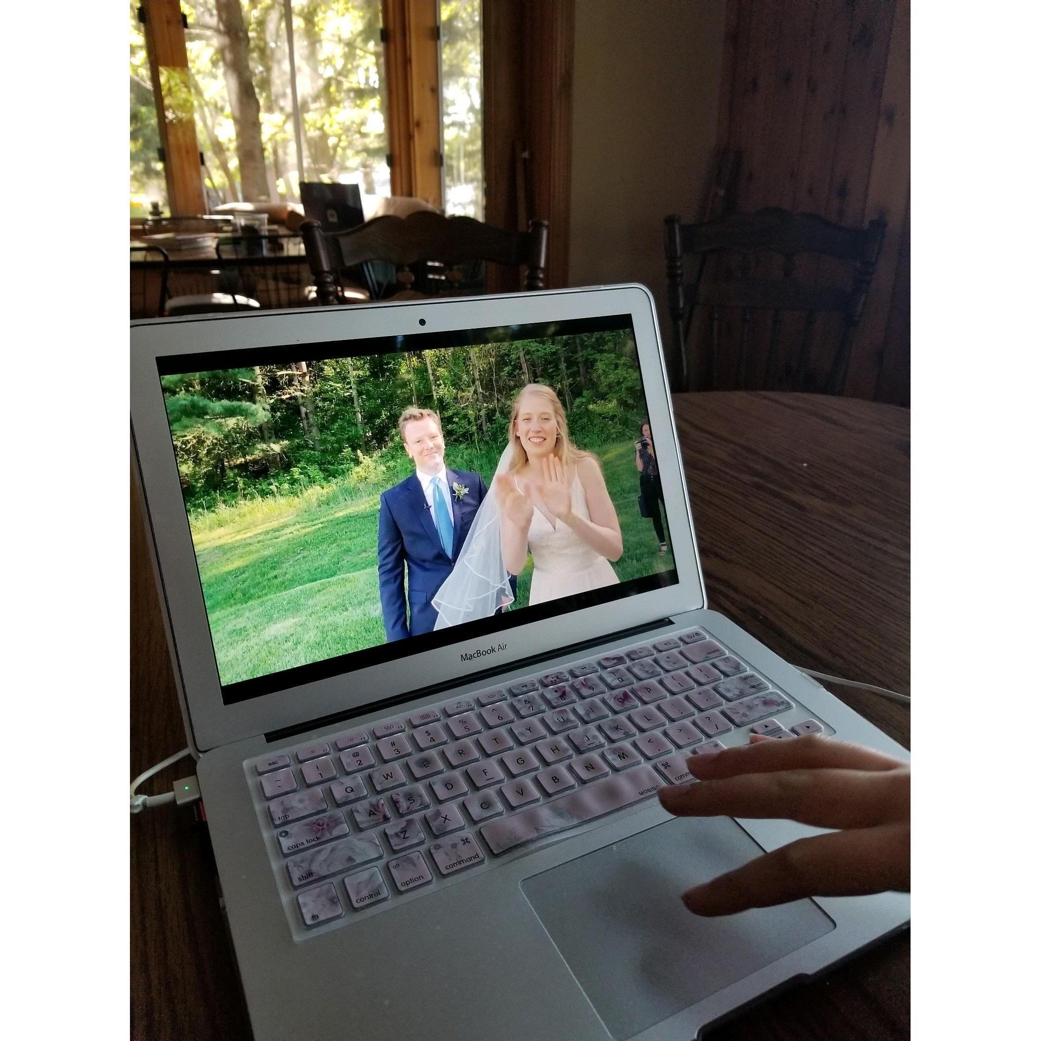 Our teeny-tiny pandemic wedding went "live" for our closest friends and family on May 30th 2020!