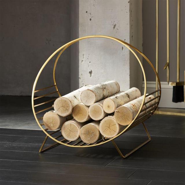 Chord Brass Log Holder