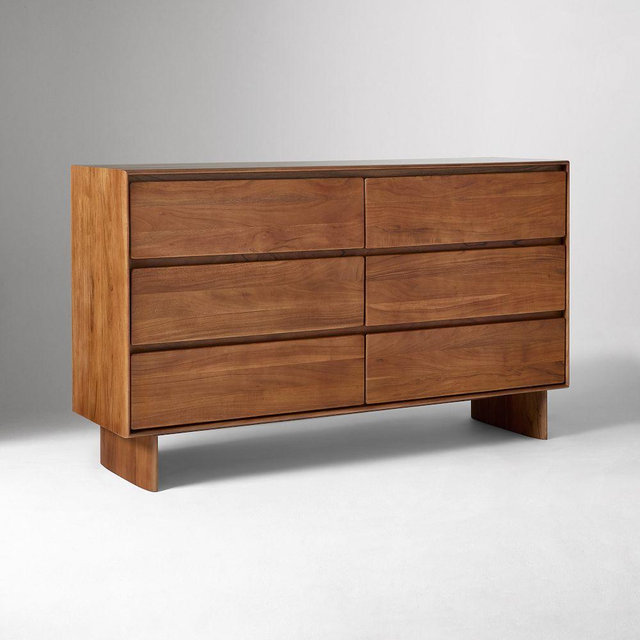 Anton 6-Drawer Dresser, Cool Walnut