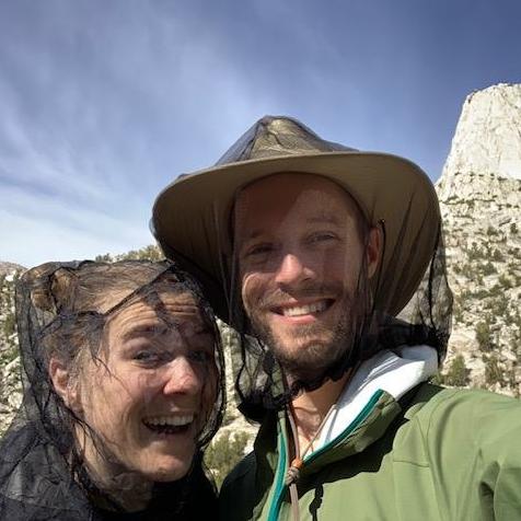 On the John Muir Trail... being eaten alive by mosquitos, but enjoying every minute nonetheless.