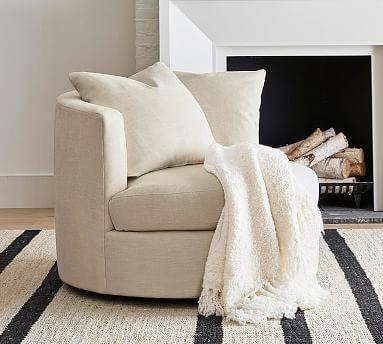 Balboa Upholstered Swivel Armchair