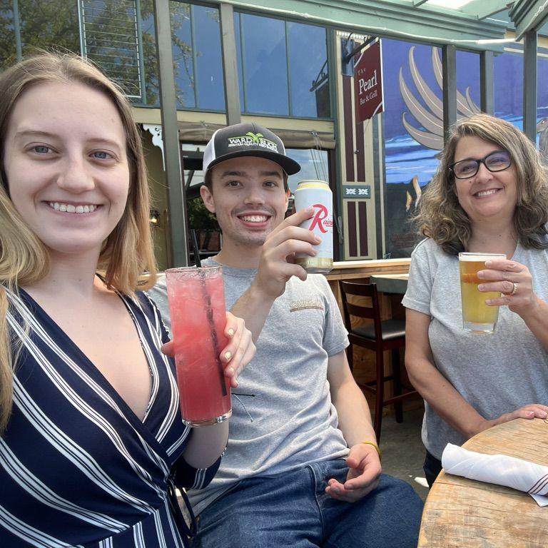Mom came out to Ellensburg to visit for Shamus's 21st birthday! She took us out for drinks! (June 2022)
