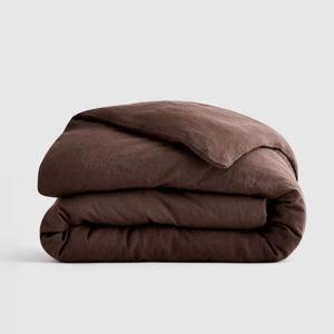 Linen Duvet Cover | Quince in Espresso- King