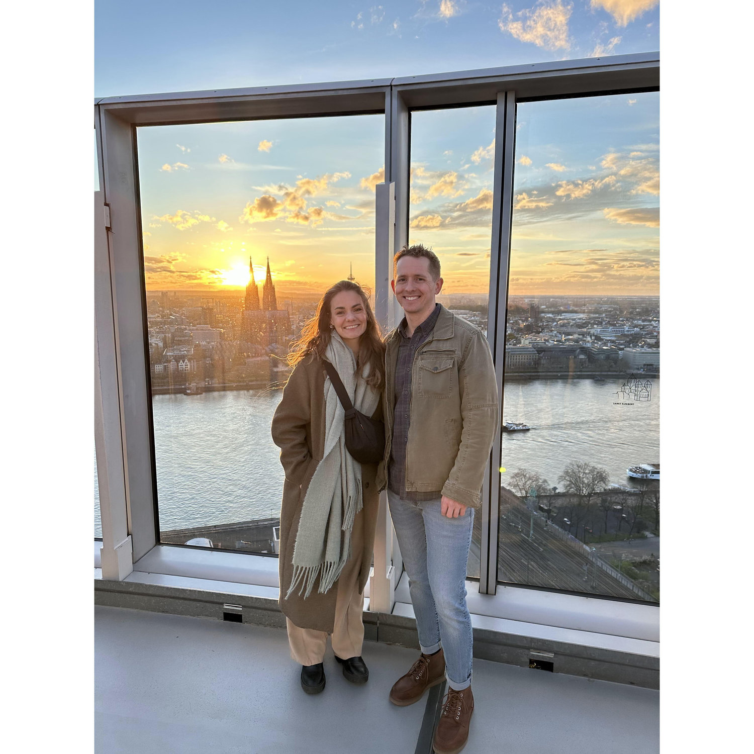 First month of dating - Cologne trip meeting up with Luisa who took the photo