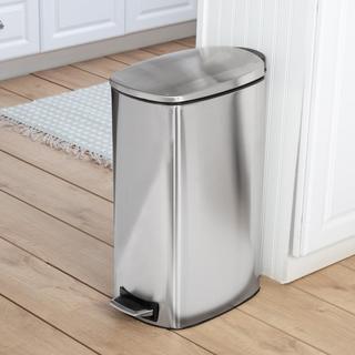 Tall Slim Step Trash Can with Lid