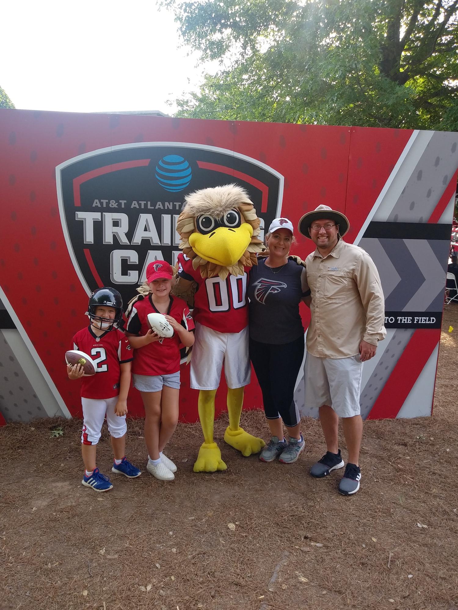Falcons training camp.