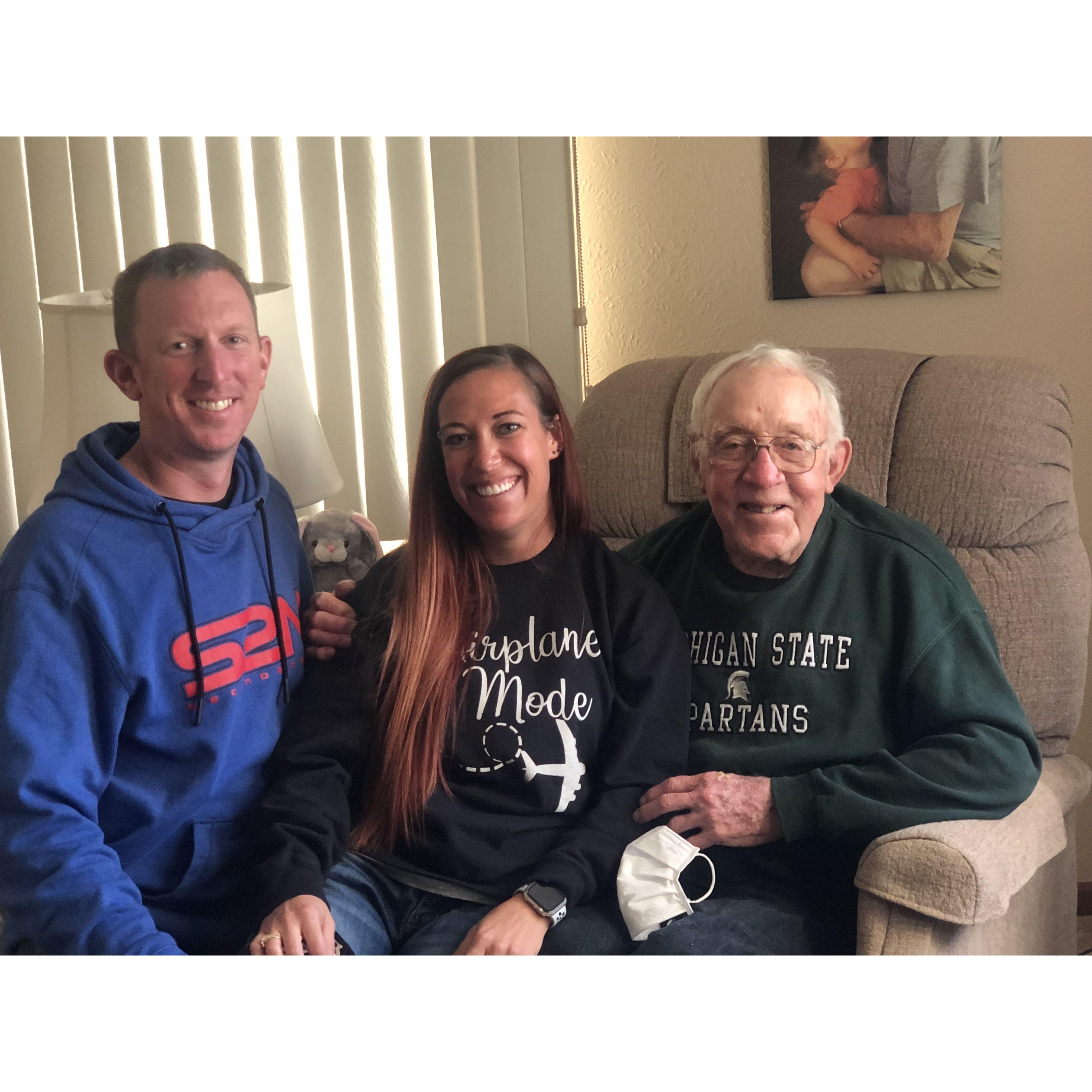 We took a trip to Michigan for Craig to meet Gramps in January 2022.