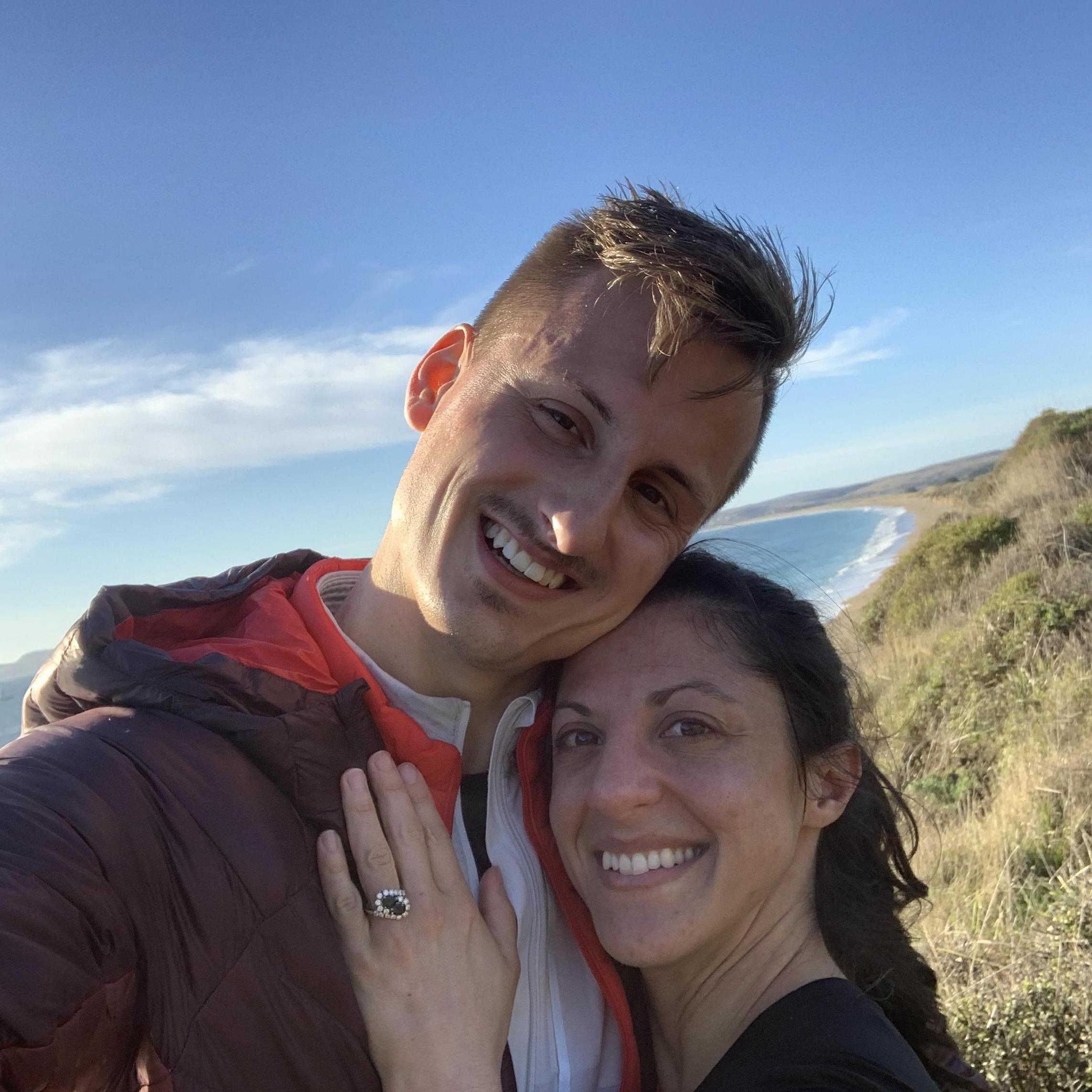 When she said “yes”. The cliffs of Point Reyes National Seashore might have helped a little bit. :)