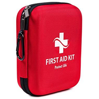 First Aid Kit - 200 Piece - for Car, Home, Outdoors, Sports, Camping, Hiking or Office | Red Case Fully Packed with Emergency Supplies
