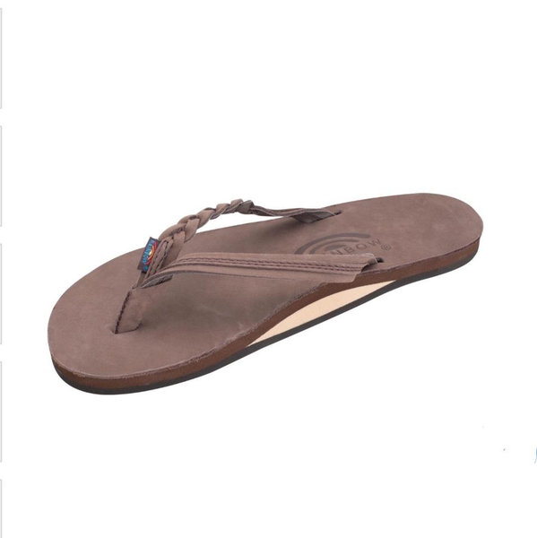 Rainbow Sandals - Flirty Braidy - Single Layer 1/2" Narrow Strap with Braid