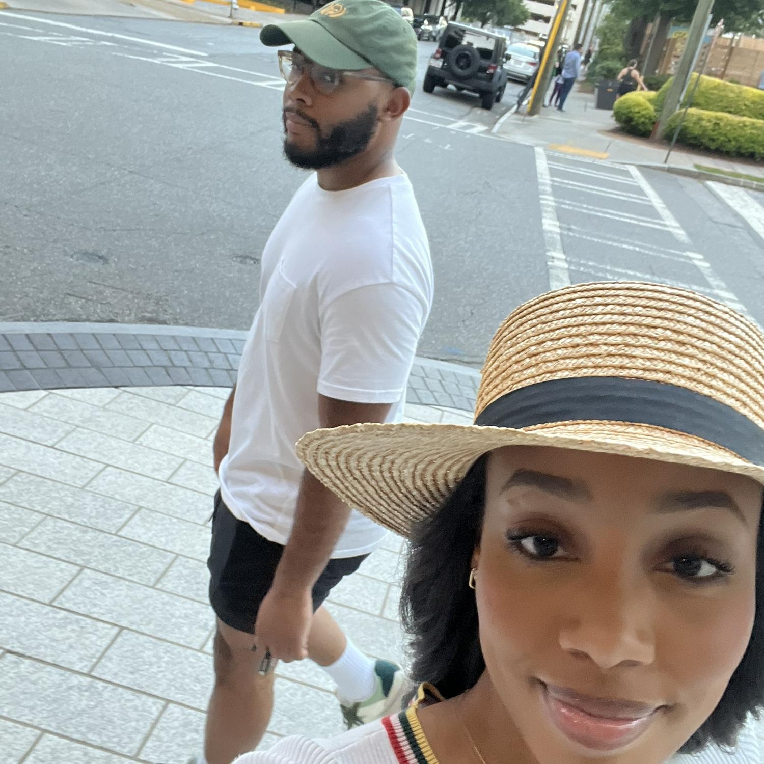 Myles loves to take a walk!