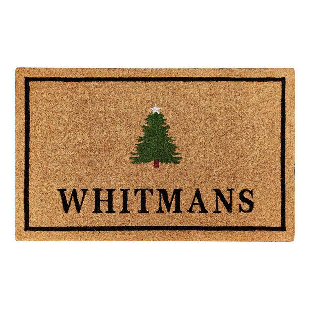 Christmas Tree Icon Personalized Doormat, 22 x 36", Multi