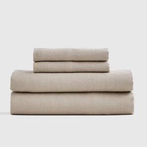 European Linen Sheet Set in Toffee - King
