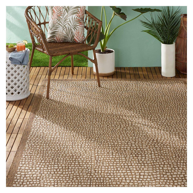 5'3" x 7'3" Marlin Indoor/Outdoor Rug Brown - Tommy Bahama