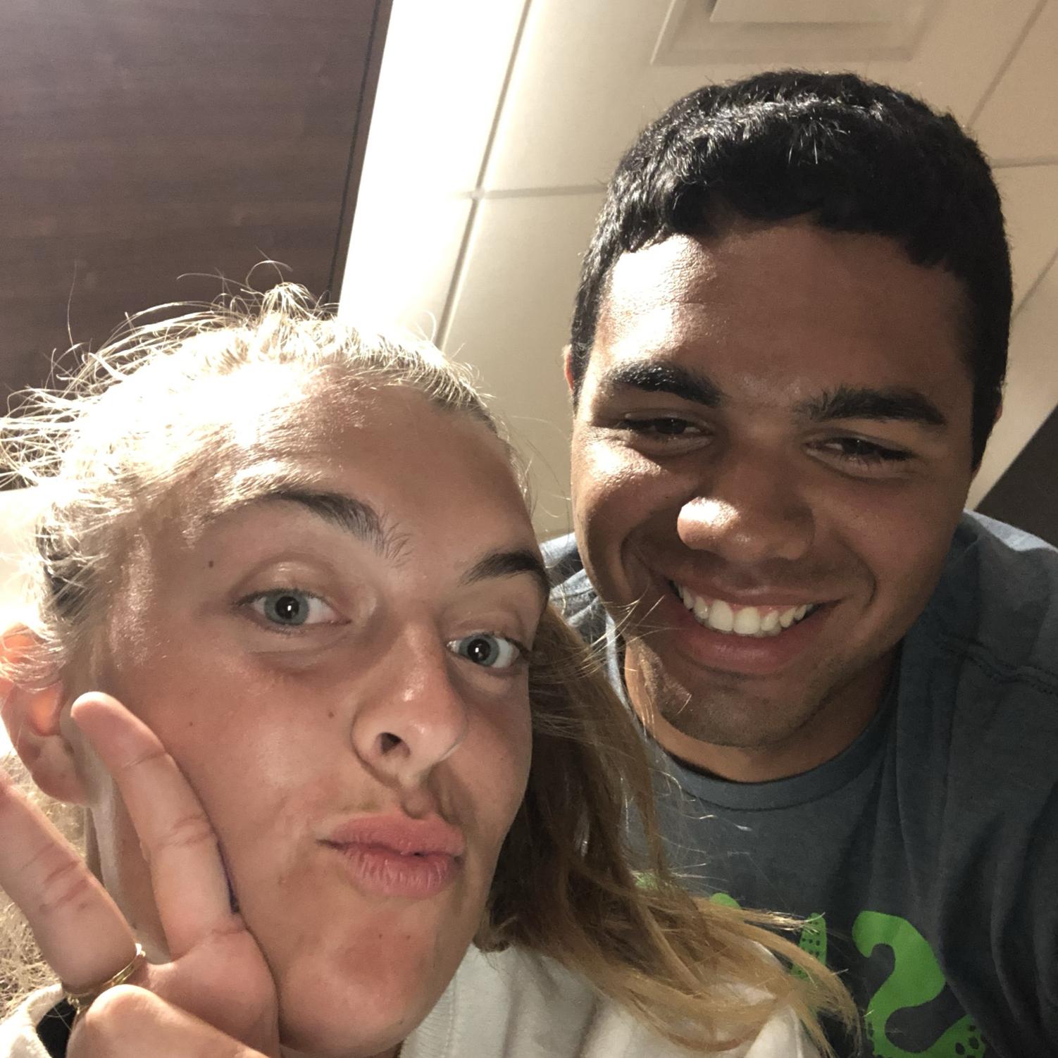 Our first photo together!