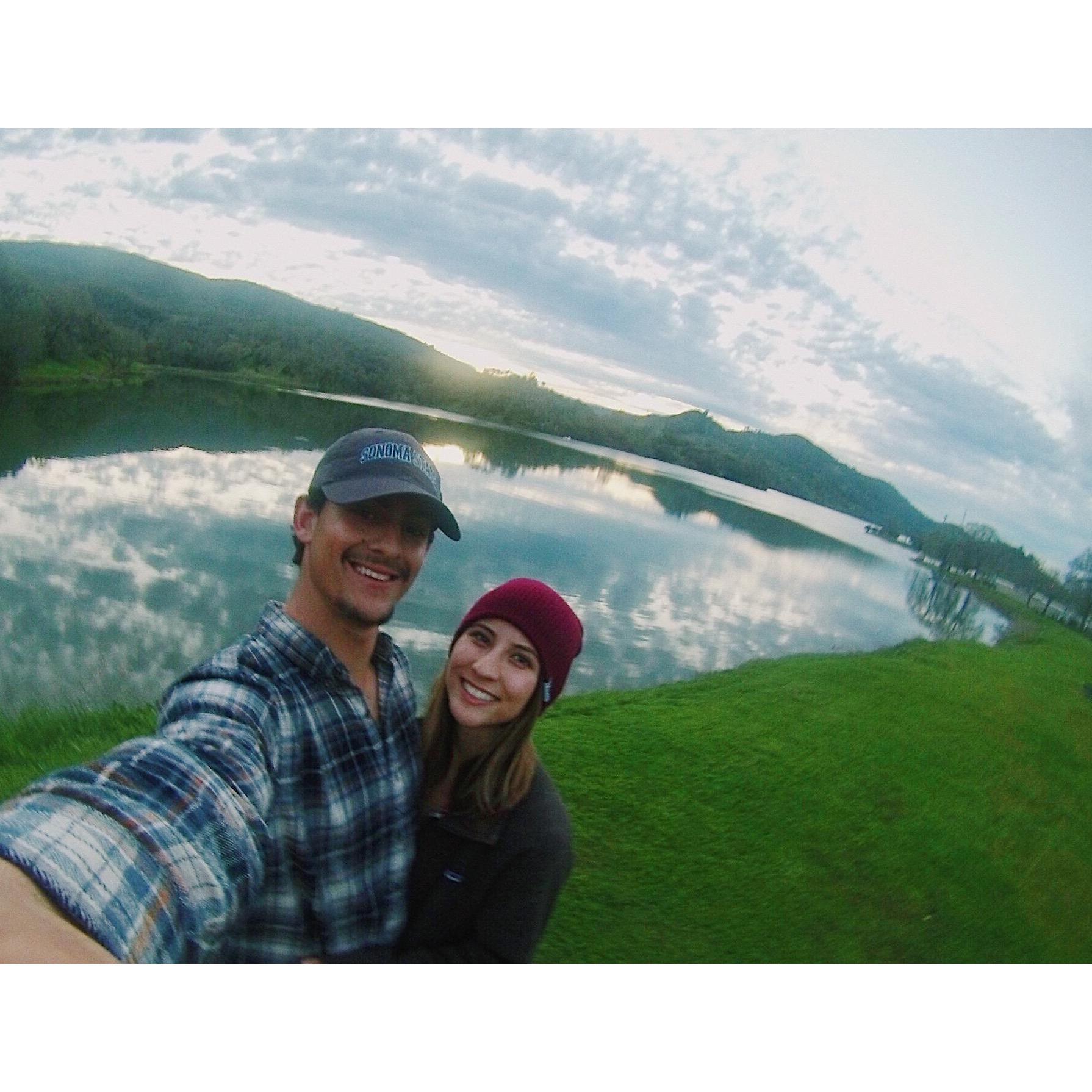 Our first solo camping trip to Lake Berryessa