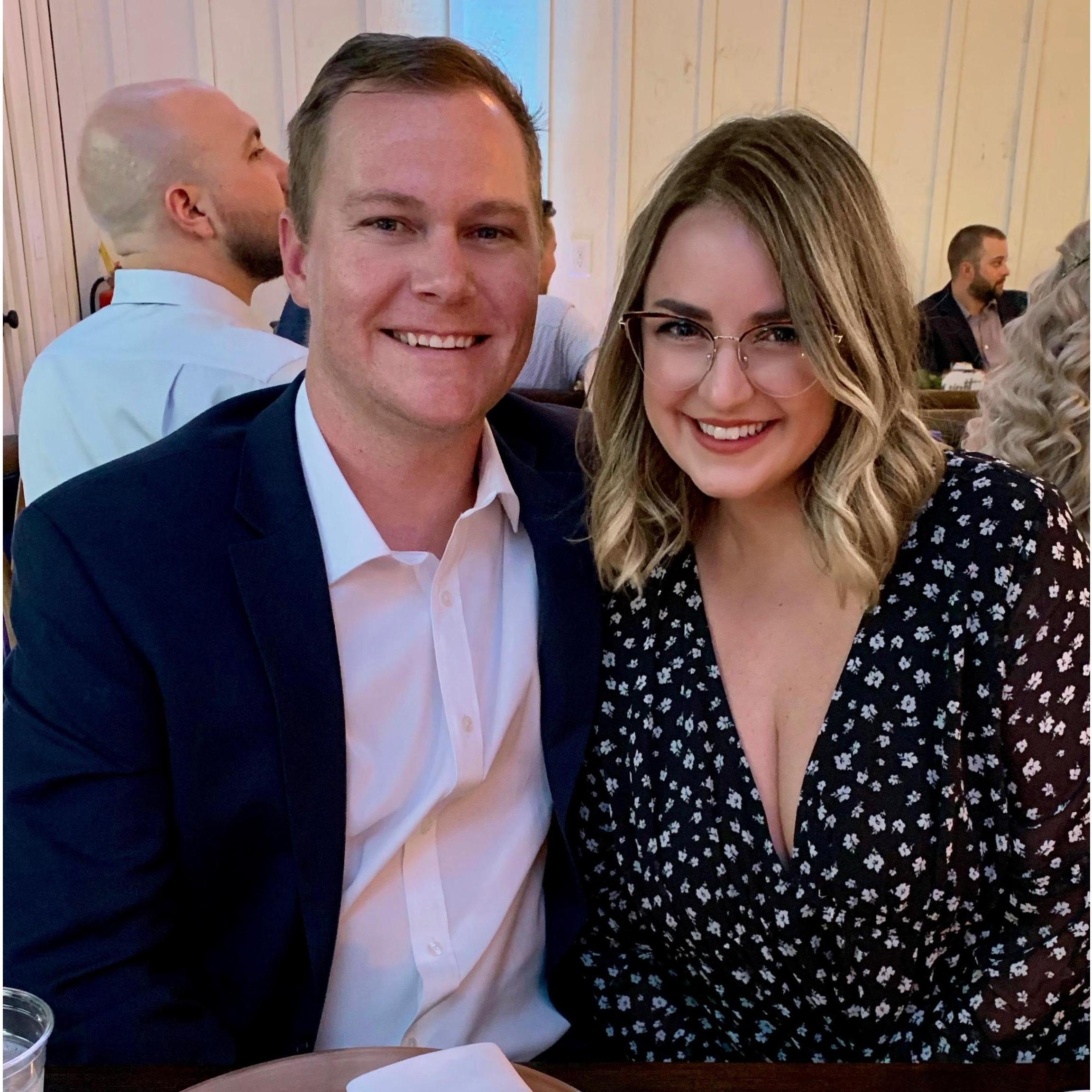 Our first wedding as fiancés!