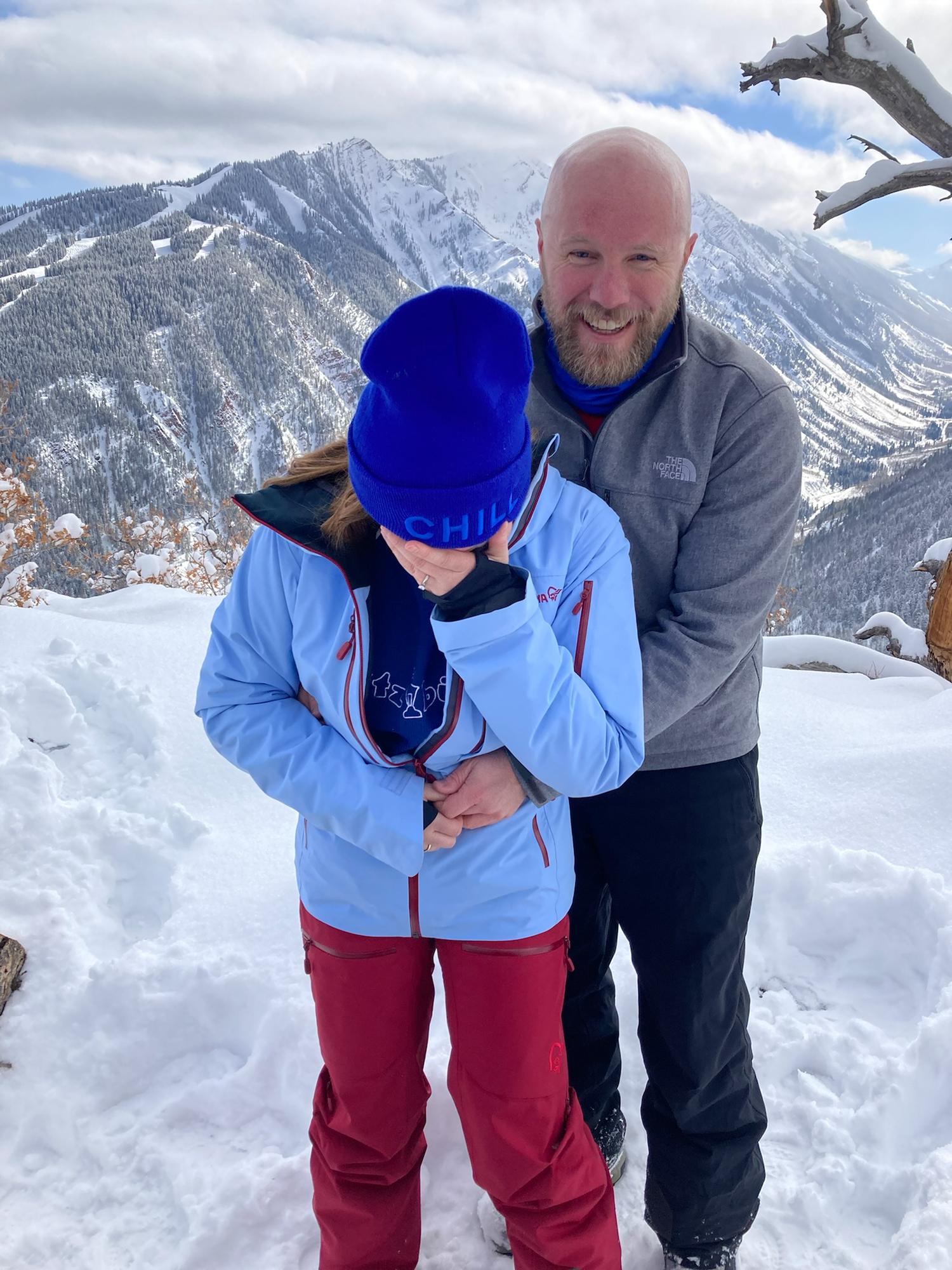 Moments after our Engagement in Aspen, CO.