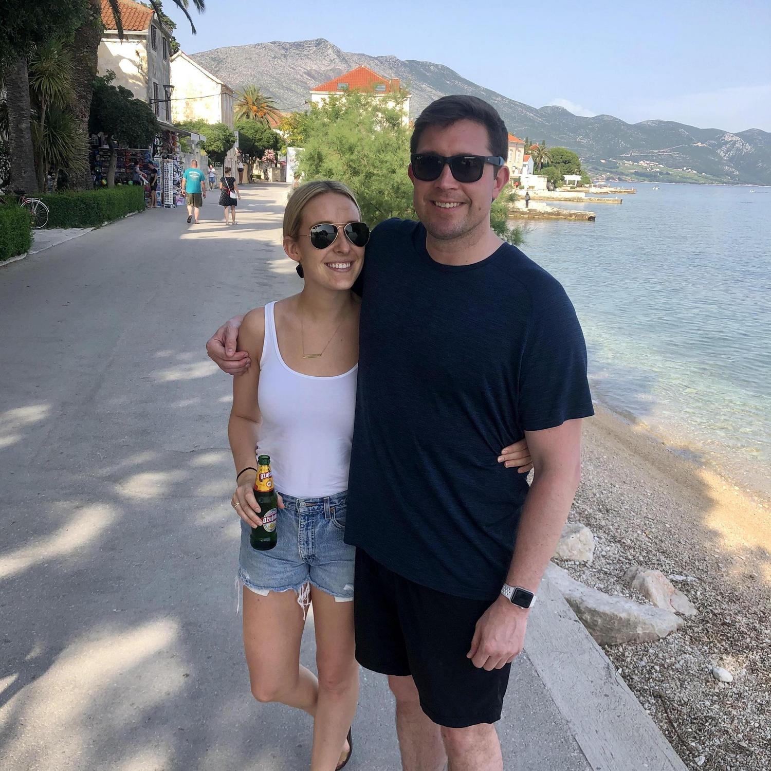 The Groom tagged along on the Hogan/Leinbach family vacation to Croatia in 2019