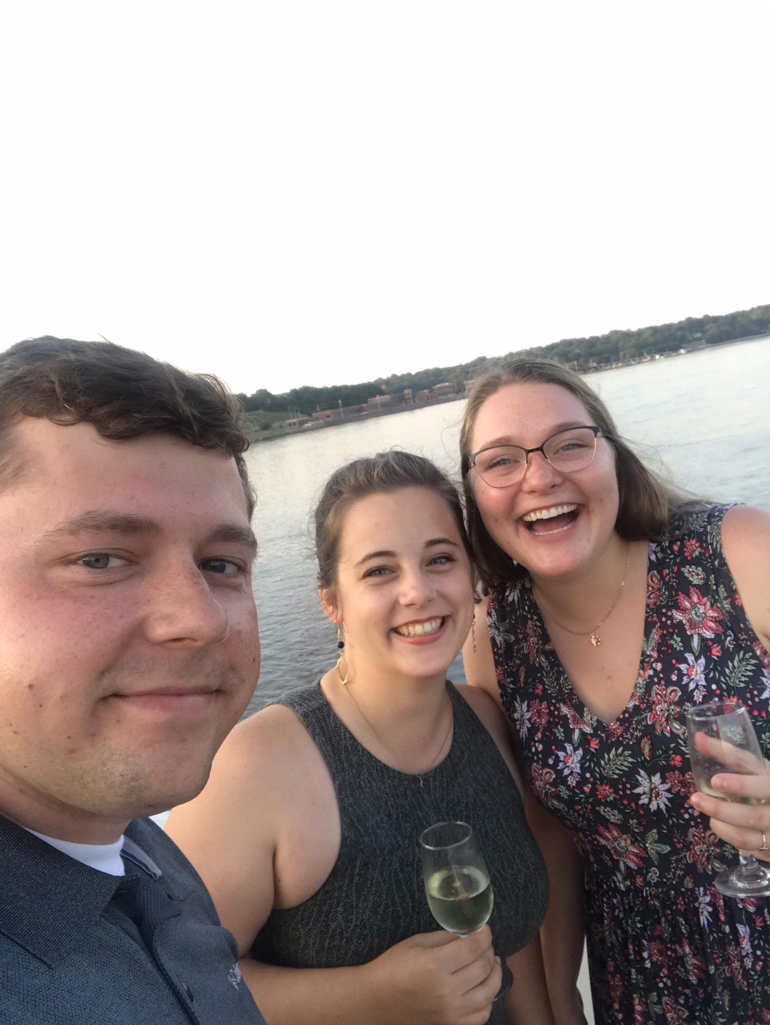 We went on a dinner cruise our last night in Iowa visiting great friends!