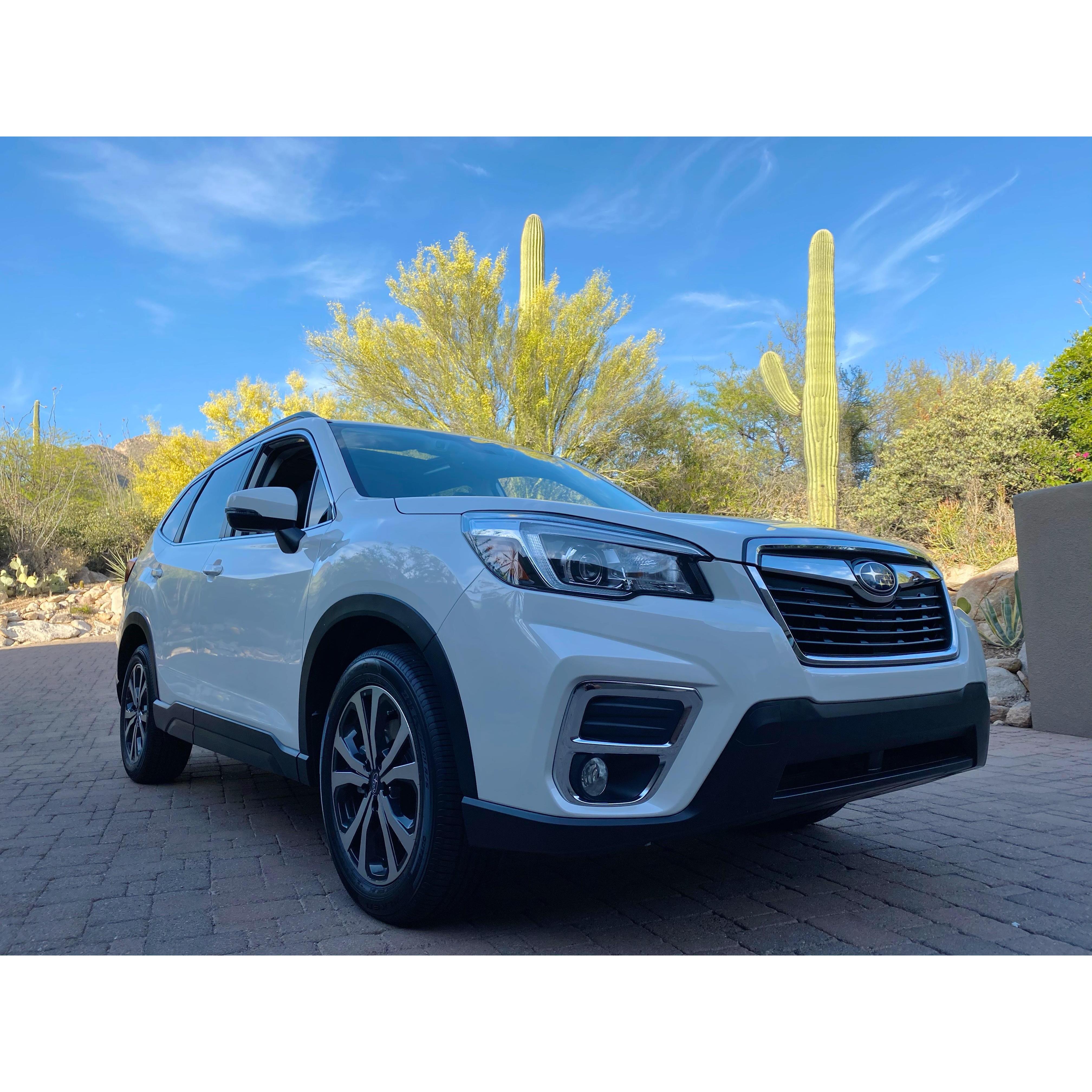 Welcome Home, Shira! We purchased our 2020 Subaru Forrester in May. We're grateful that she's been able to provide us 22,000 Miles of safe passage to over 25 National Parks across 30 US States