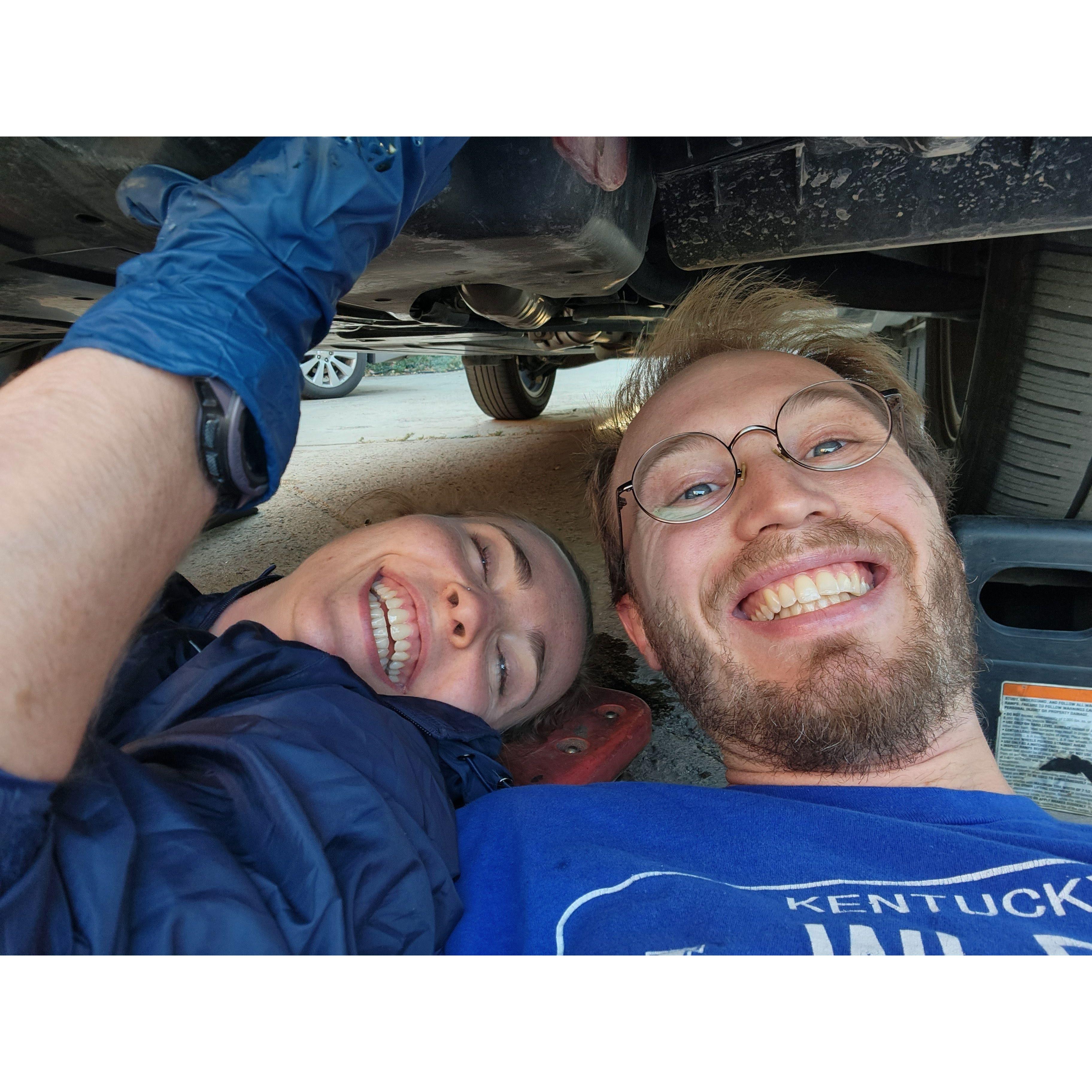 Oct 6: Used motor oil, dirt, and confined spaces. Peak romance.