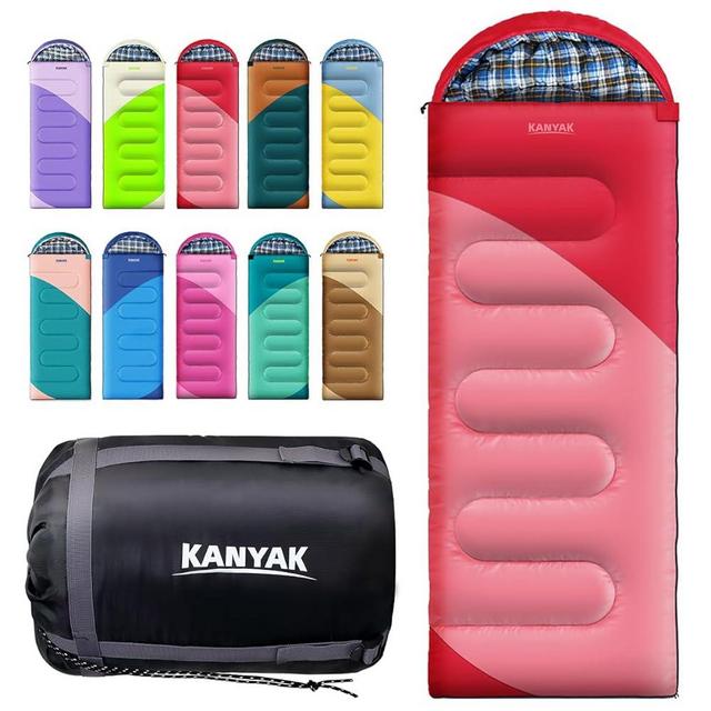 Camping Sleeping Bag, 32℉ Sleeping Bags for Adults Kids Teens Cold Weather Warm Sleeping Bag Winter for 3-4 Season Camping, Camping Gear Equipment, Traveling, and Outdoors