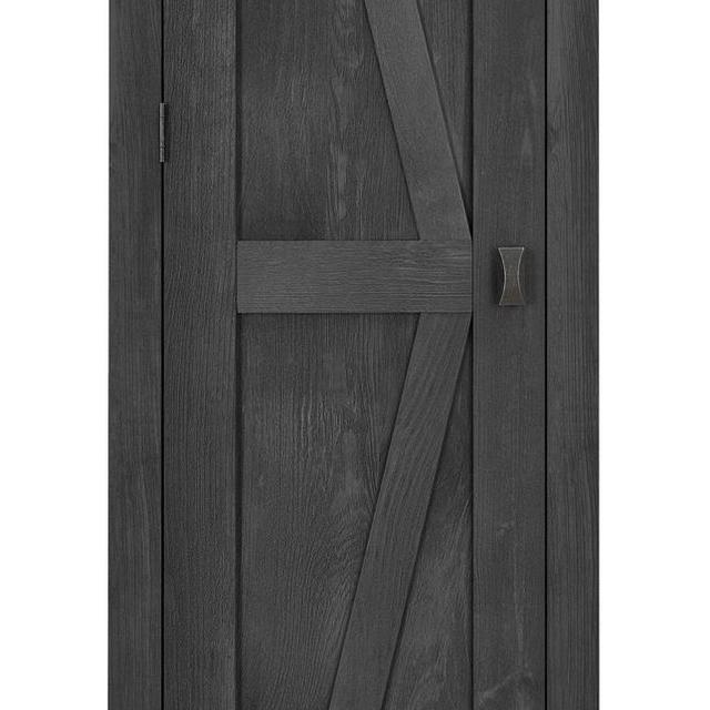 Ameriwood Home 7531196COM Farmington Wide Storage Cabinet, 18&quot;, Rustic Gray
