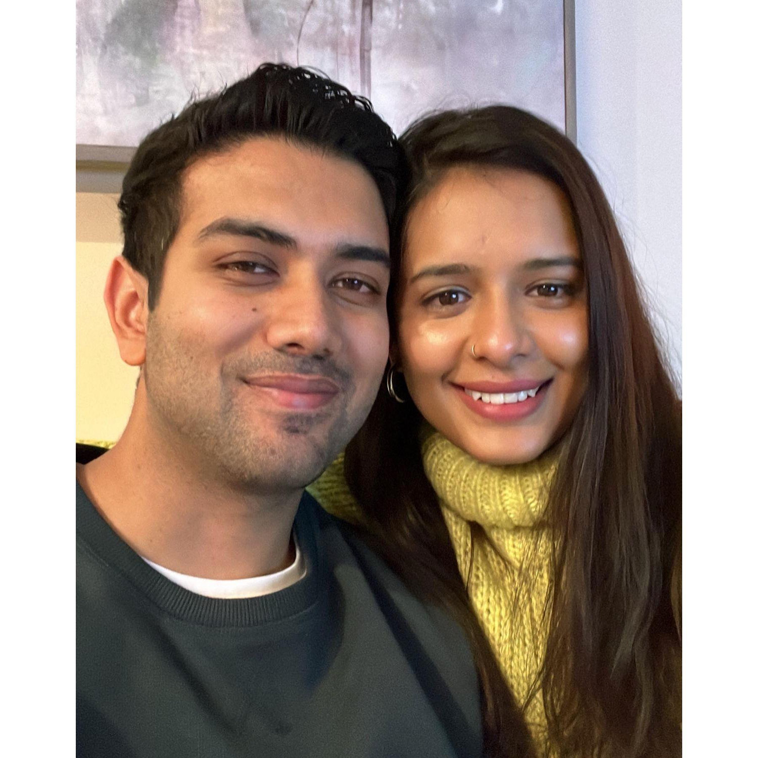 One of the first selfies we took!