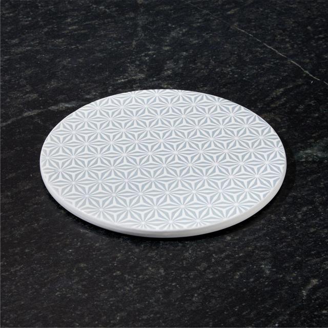 Mika Blue Ceramic Trivet