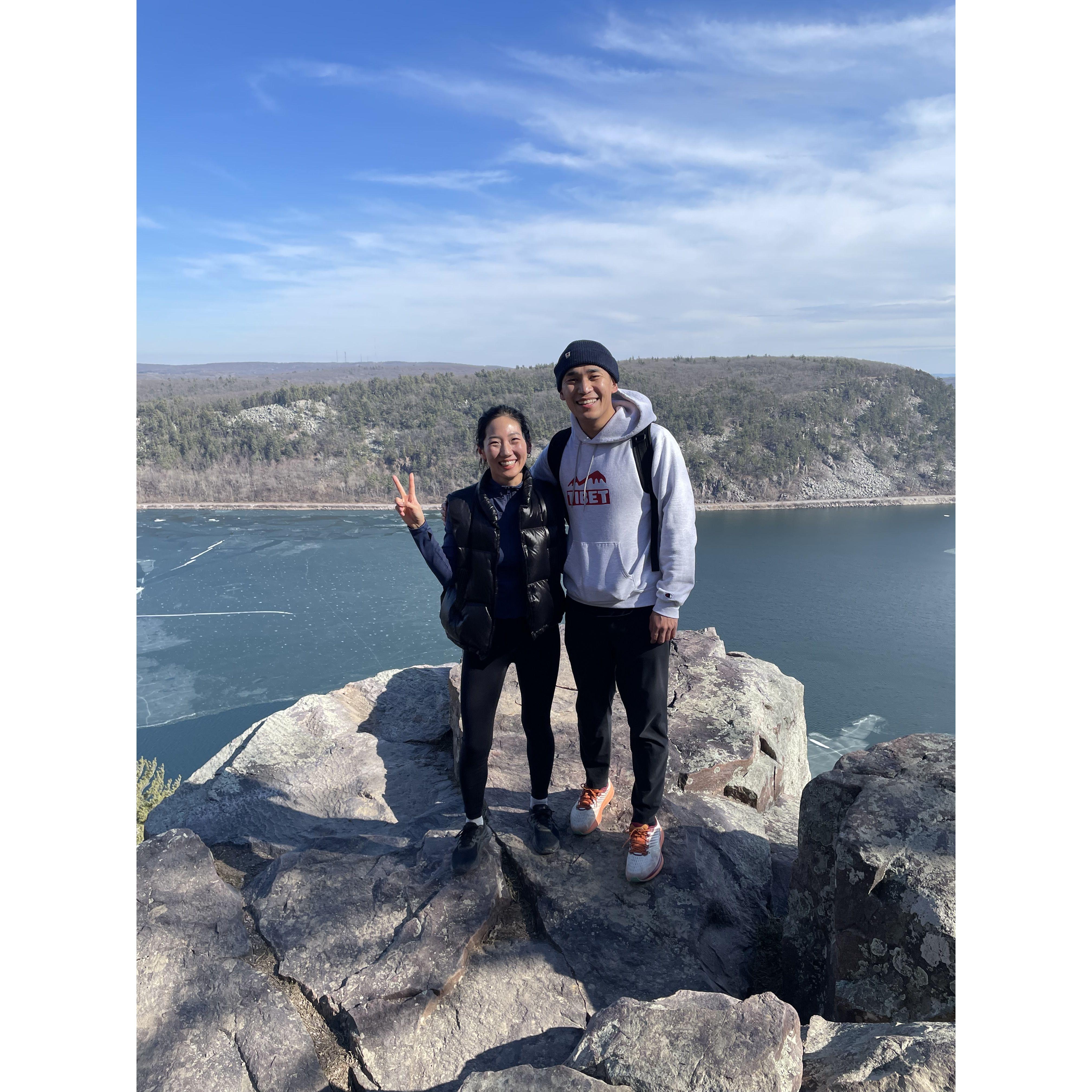After Spain, we began long distance. Few months later, Amy visited Tenzin in Wisconsin. She loved it... even in February. Luckily she brought the warmth despite it being winter.