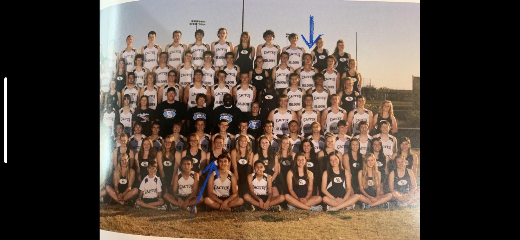 David and Casey’s 2012 Track and Field Team picture from Cactus Shadows High School!