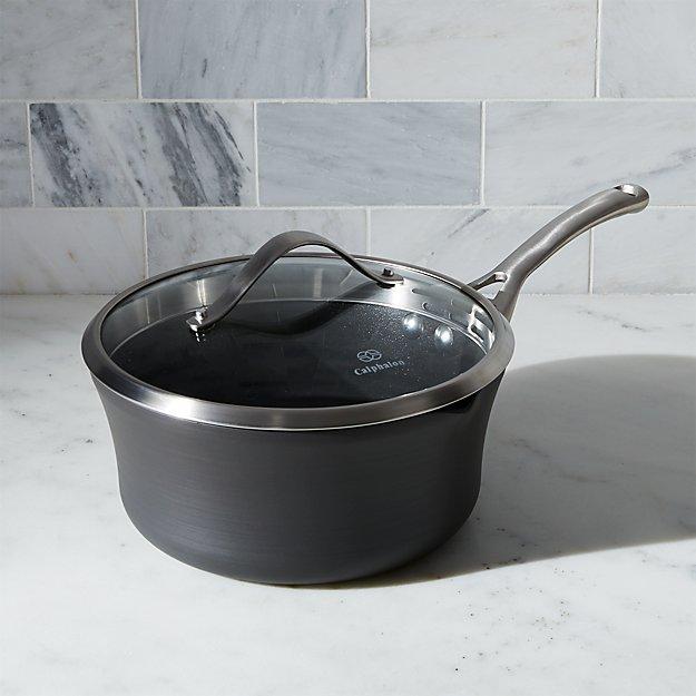 Calphalon Contemporary ™ Non-Stick 3.5 qt. Pour & Strain Saucepan
