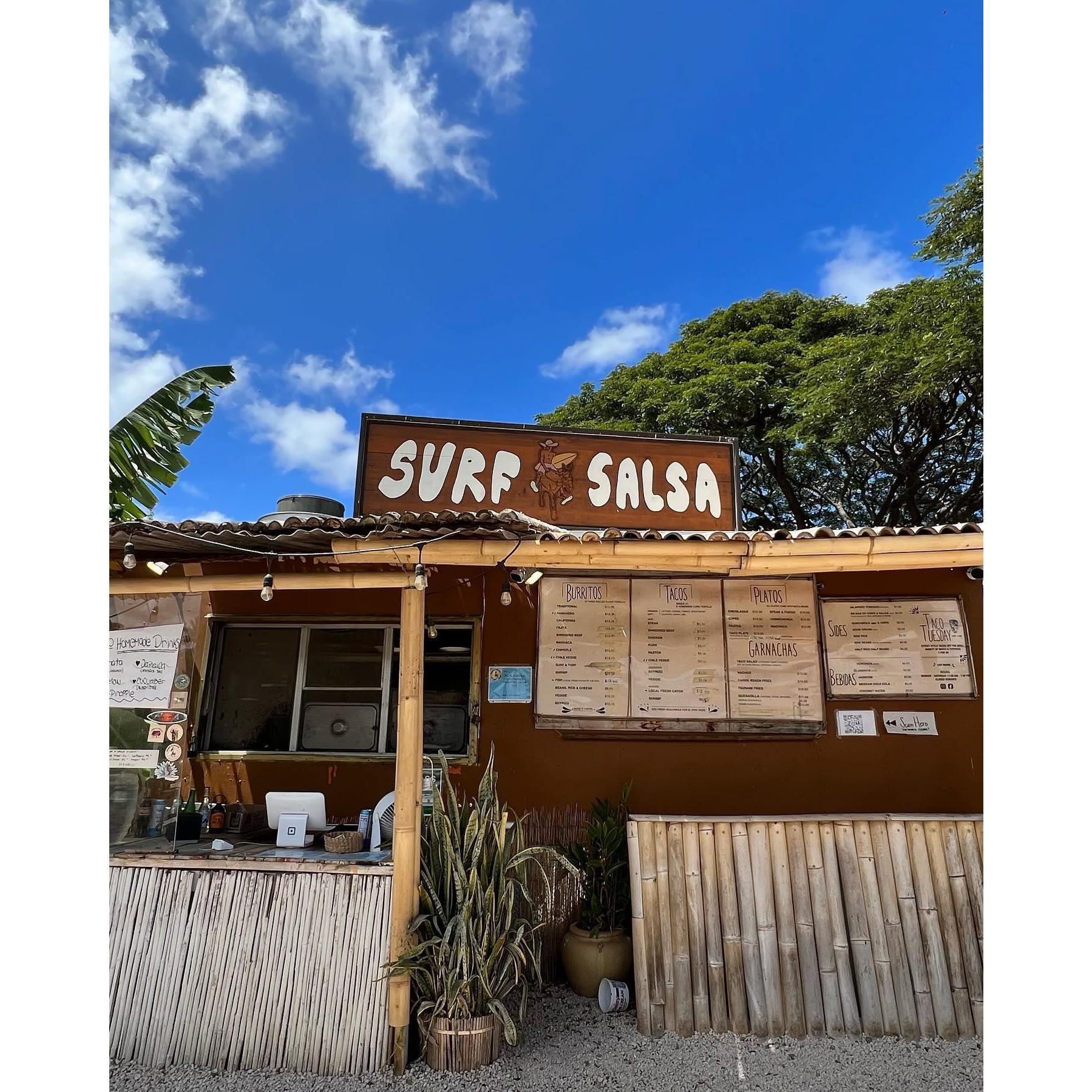 Our favorite Mexican restaurant on the North Shore: Surf & Salsa!