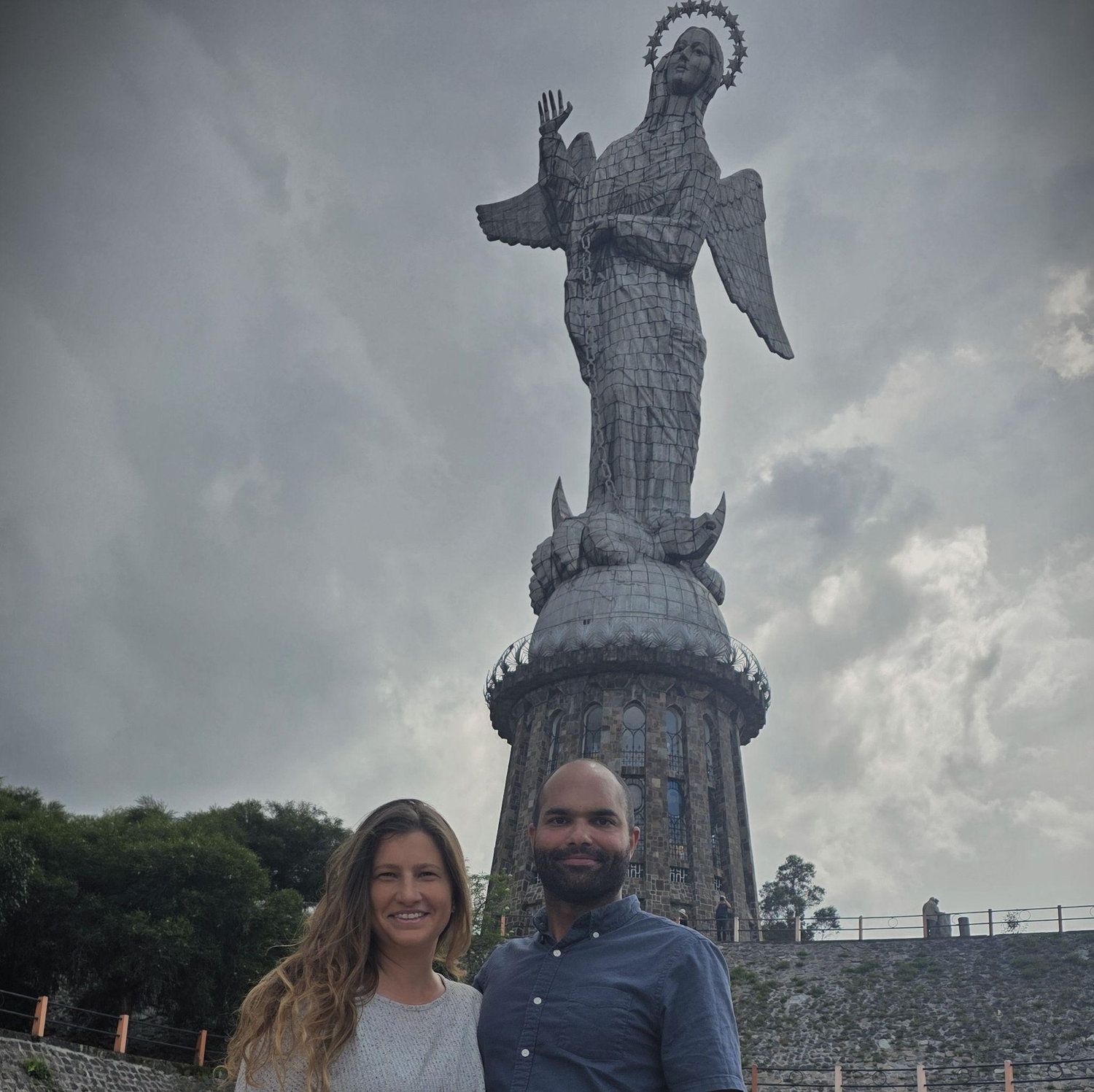 Paul proposed at the feet of this statue of Our Lady overlooking Quito Ecuador. This statue was gifted to Ecuador after the consecration of the country to Our Lady.