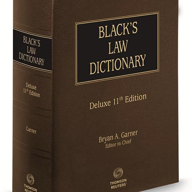 Black’s Law Dictionary Deluxe 11th Edition