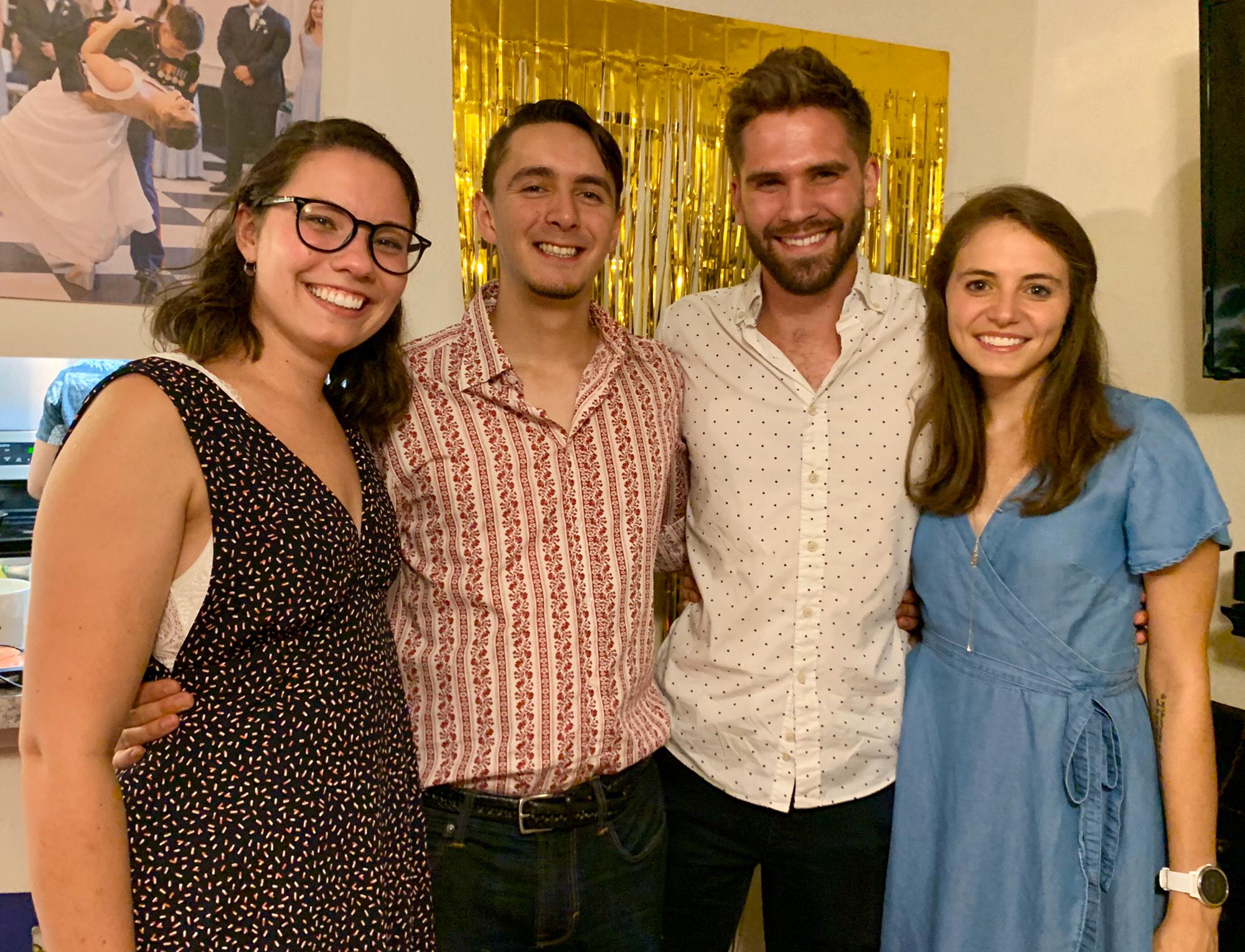 Hope and Sam with friends Hannah and James!