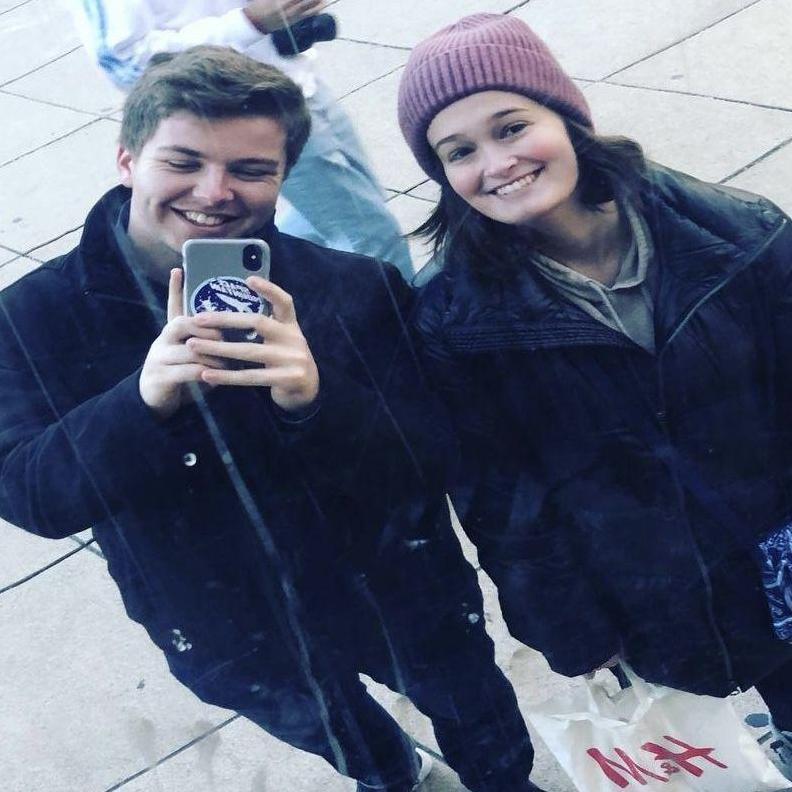 A picture of us from our one year anniversary trip to Chicago.